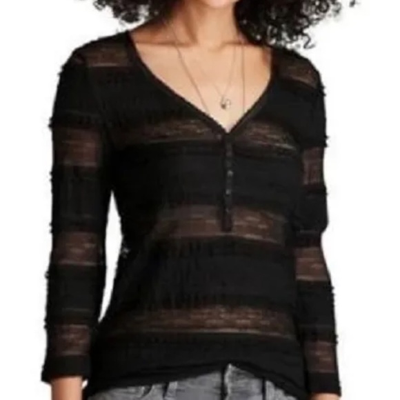 Denim & Supply Ralph Lauren Black Lace Top - Picture 8 of 8